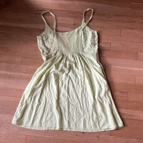 Old Navy Bright Yellow Sundress Linen - Picture 3 of 3